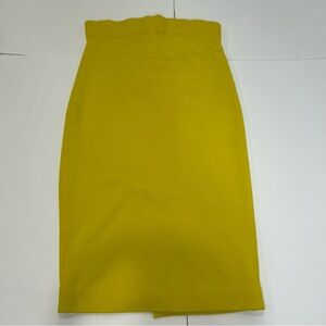 J. Crew Merino Wool Vibrant Yellow Pencil Skirt Women’s XS